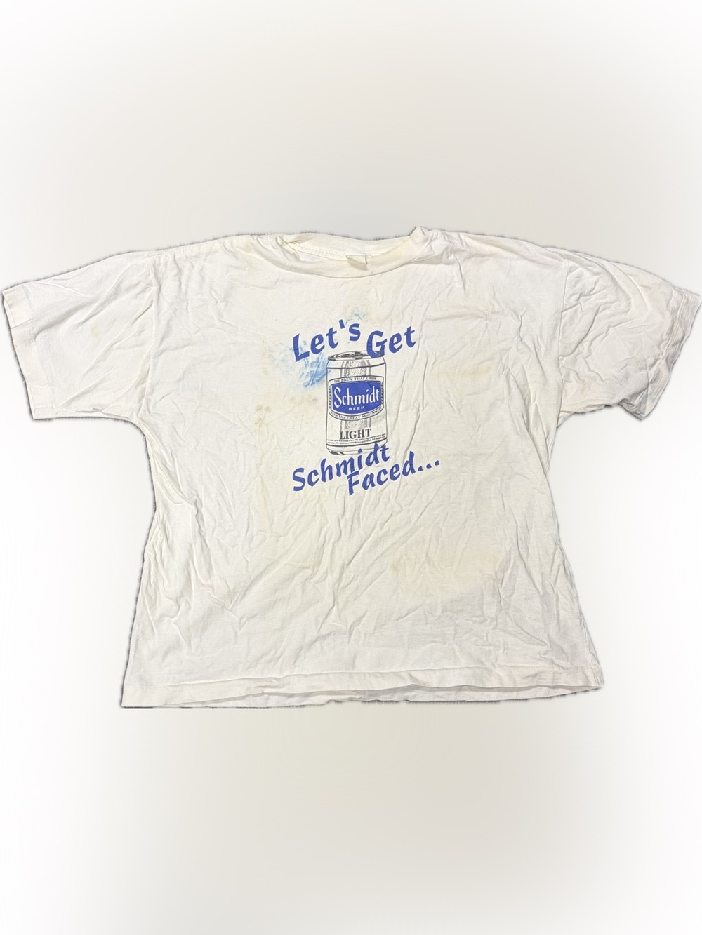 Vintage Schmidt Light Beer “Let’s Get Schmidt Faced” Graphic T-Shirt
